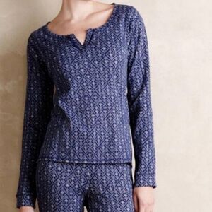 🌷5 for $25 Anthropologie Eloise Motif Thermal Printed Top